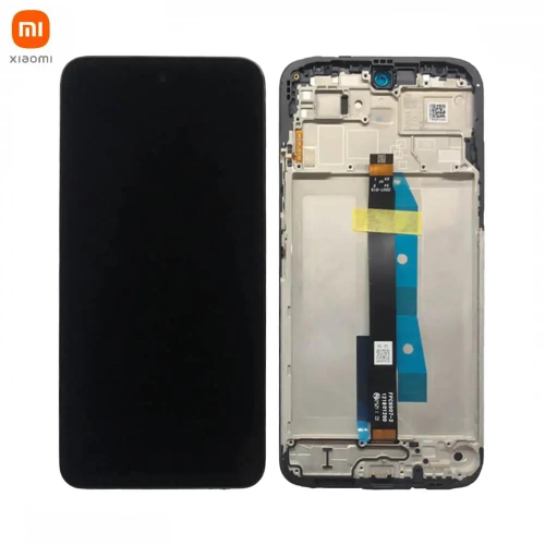 TOUCH SCREEN LCD SCHERMO ORIGINALE SERVICE PACK PER XIAOMI REDMI 15 5G 25057RN09E / POCO M7 2025 (EU VERSION) NERO BLACK EU VERSION VETRO DISPLAY CON FRAME 560001O19AP00