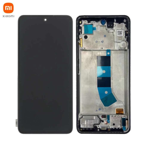 TOUCH SCREEN LCD SCHERMO ORIGINALE SERVICE PACK PER XIAOMI REDMI NOTE 13 4G 2024 BLUE BLU VETRO DISPLAY CON FRAME 56000100N700