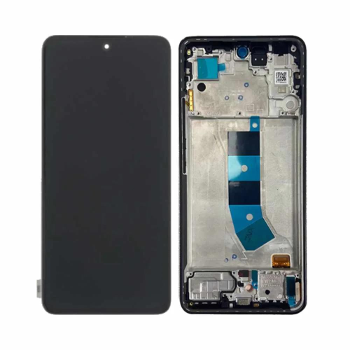 TOUCH SCREEN LCD SCHERMO ORIGINALE SERVICE PACK PER XIAOMI REDMI NOTE 13 4G 2024 GREEN VERDE MENTA / MINT VETRO DISPLAY CON FRAME 56000300N700