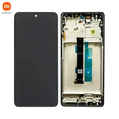 TOUCH SCREEN LCD SCHERMO ORIGINALE SERVICE PACK PER XIAOMI REDMI NOTE 13 PRO 4G / POCO M6 PRO 4G 2024 PURPLE VETRO DISPLAY CON FRAME 56000200N600