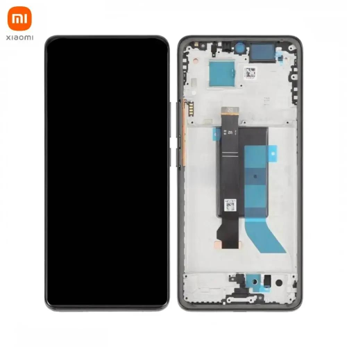 TOUCH SCREEN LCD SCHERMO ORIGINALE SERVICE PACK PER XIAOMI REDMI NOTE 14 PRO 5G 24090RA29G NERO / MIDNIGHT BLACK VETRO DISPLAY CON FRAME 56002300O1600