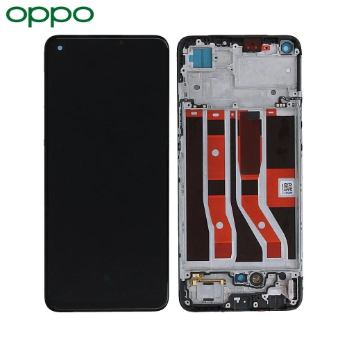 OPPO DISPLAY A74 / F19 CPH2219 CON FRAME BLACK SERVICE PACK