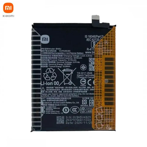 BATTERIA ORIGINALE SERVICE PACK BN5U PER XIAOMI REDMI NOTE 14 5G / POCO M7 PRO 5G 1330102000143B