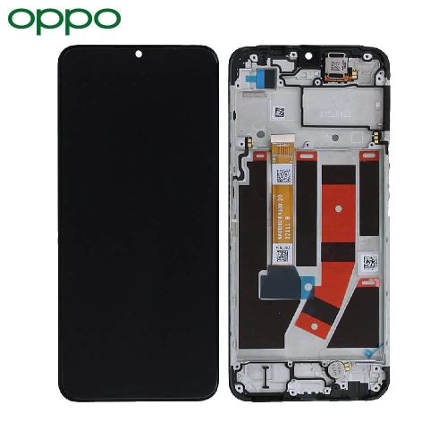 OPPO DISPLAY A57S/A77/ONEPLUS NORD N20 SE CPH2385 / A57S CPH2385 CON FRAME BLACK SERVICE PACK