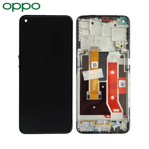 OPPO DISPLAY A72 5G / A72N / A73 5G CON FRAME BLACK SERVICE PACK
