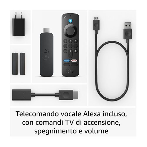AMAZON Fire Stick TV 4K Wi-Fi 6, Dolby Vision/Atmos e HDR10+ (Ultimo modello)