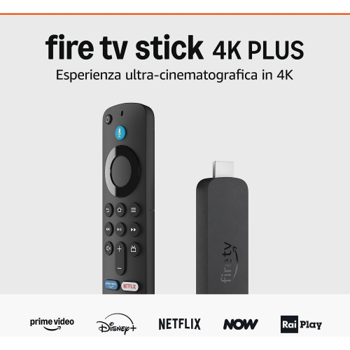 AMAZON Fire Stick TV 4K Wi-Fi 6, Dolby Vision/Atmos e HDR10+ (Ultimo modello)