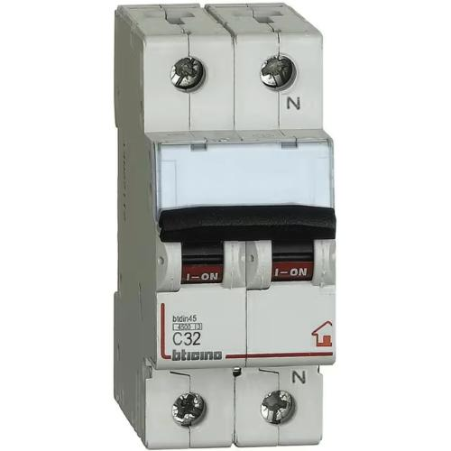 BTICINO BTDIN-RS - MAGNETOTERMICO C32 1P+N 2M 4500A - FC810NC32