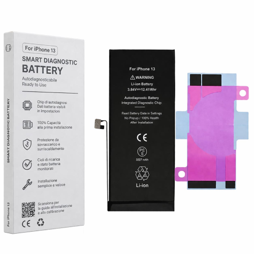 BATTERIA PER APPLE IPHONE 13 PRO 0 CICLI (AUTODIAGNOSTICABILE)