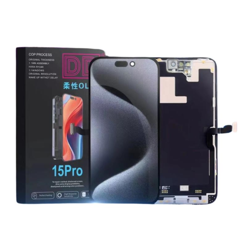 DISPLAY LCD DD SOFT OLED PER APPLE IPHONE 15 PRO - IC - Original Size / Thickness