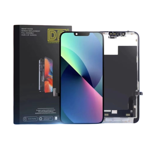 DISPLAY LCD DD SOFT OLED PER APPLE IPHONE 13 TOUCH SCREEN VETRO SCHERMO FRAME NERO (IC Intercambiabile)