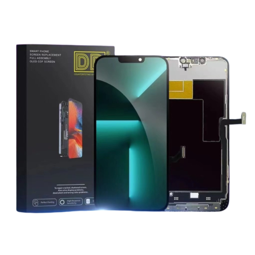 DISPLAY LCD DD SOFT OLED PER APPLE IPHONE 13 PRO MAX TOUCH SCREEN VETRO SCHERMO FRAME NERO (IC Intercambiabile)