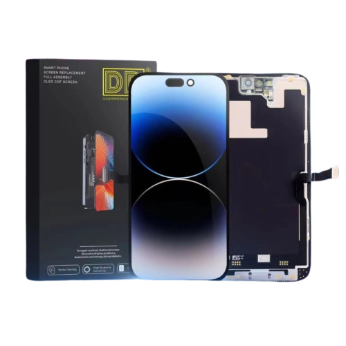 DISPLAY LCD DD SOFT OLED PER APPLE IPHONE 14 PRO TOUCH SCREEN VETRO SCHERMO FRAME NERO (IC Intercambiabile)