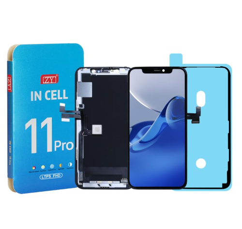 DISPLAY LCD ZY FHD INCELL PER APPLE IPHONE 11 PRO TOUCH SCREEN VETRO SCHERMO FRAME (IC Intercambiabile)
