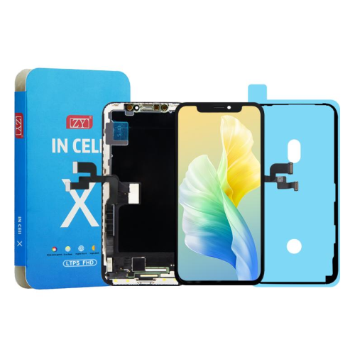 DISPLAY LCD ZY FHD INCELL PER APPLE IPHONE X TOUCH SCREEN VETRO SCHERMO FRAME