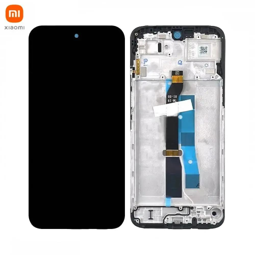 TOUCH SCREEN LCD SCHERMO ORIGINALE SERVICE PACK PER XIAOMI REDMI 15 5G 25057RN09E (EU VERSION) NERO BLACK VETRO DISPLAY CON FRAME 56002600O1900 560001O19AP00