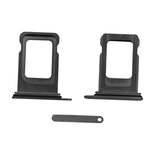 CARRELLO TRAY CASSETTO SCHEDA NANO SIM CARD READER PER APPLE IPHONE 14 PRO/ 14 PRO MAX (MONO SIM) NERO BLACK