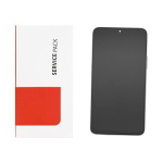 TOUCH SCREEN LCD SCHERMO ORIGINALE SERVICE PACK PER HUAWEI HONOR 90 LITE 5G / X8A 4G 2023 SILVER CON FRAME VETRO DISPLAY H-277