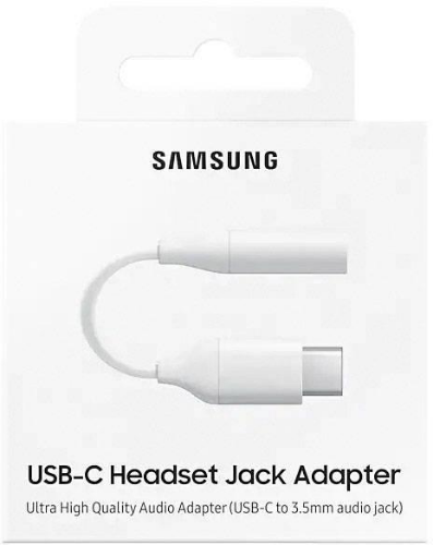 CAVO ADATTATORE ORIGINALE SAMSUNG CUFFIE JACK AUX 3.5MM TYPE-C USB-C BIANCO