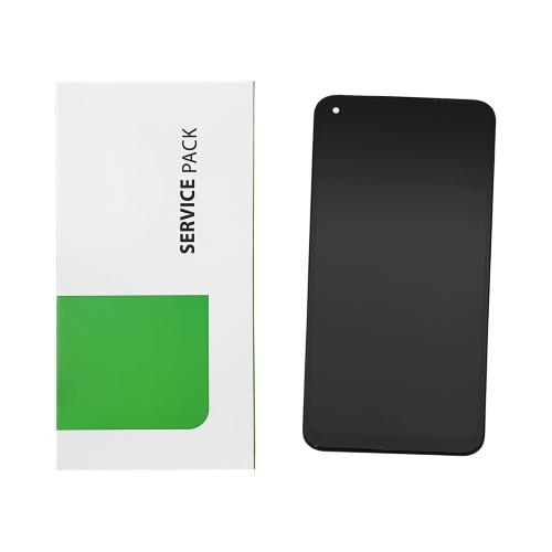 TOUCH SCREEN LCD SCHERMO ORIGINALE SERVICE PACK PER OPPO A53 / A53S / A32 / A33 4G 2020 BLACK CON FRAME VETRO DISPLAY O-177