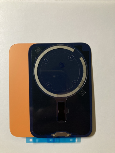 BACK COVER + PIASTRA METALLICA + VETRO CAMERA APPLE IPHONE 17 PRO SCOCCA VETRO COPRIBATTERIA POSTERIORE ARANCIO ORANGE