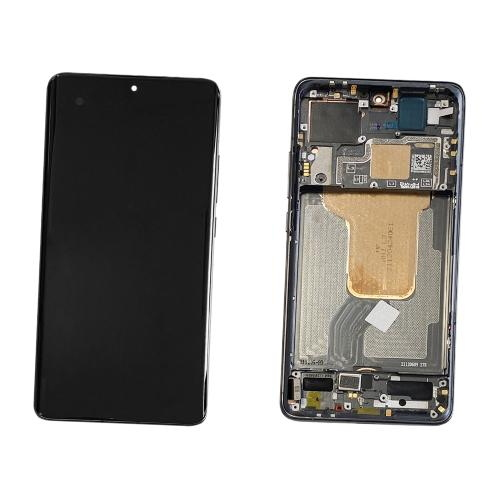 TOUCH SCREEN LCD SCHERMO ORIGINALE SERVICE PACK PER XIAOMI 12 / 12S / 12X 5G 2022 BLACK VETRO DISPLAY CON FRAME 56000300L300 / 56000900L300