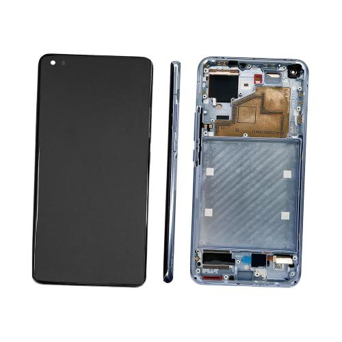 TOUCH SCREEN LCD SCHERMO ORIGINALE SERVICE PACK PER XIAOMI MI 11 5G 2021 PURPLE VIOLA VETRO DISPLAY CON FRAME 56000600K200 / 56004300K200