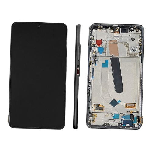 TOUCH SCREEN LCD SCHERMO ORIGINALE SERVICE PACK PER XIAOMI MI 11I / 11X / 11X PRO POCO F3 2021 BLACK NERO VETRO DISPLAY CON FRAME 5600030K1100 / 56000D0K1100