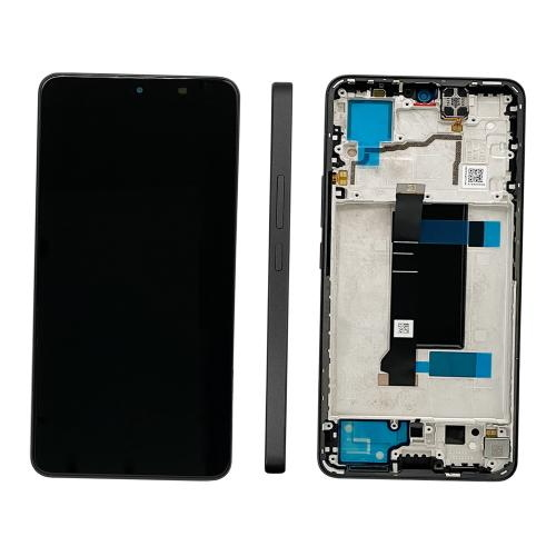 TOUCH SCREEN LCD SCHERMO ORIGINALE SERVICE PACK PER XIAOMI REDMI NOTE 13 PRO 5G / POCO X6 5G 2023 BLACK NERO VETRO DISPLAY CON FRAME 5600020N1600 / 5600160N1600