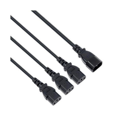 CAVO DI ALIMENTAZIONE SPLITTER DA IEC C14 A 3 X IEC C13 - MU-UPS04