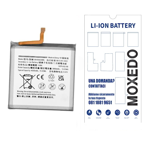 BATTERIA per Samsung Galaxy S24 S921B EB-BS921ABE 4000mAh (OEM QUALITY)