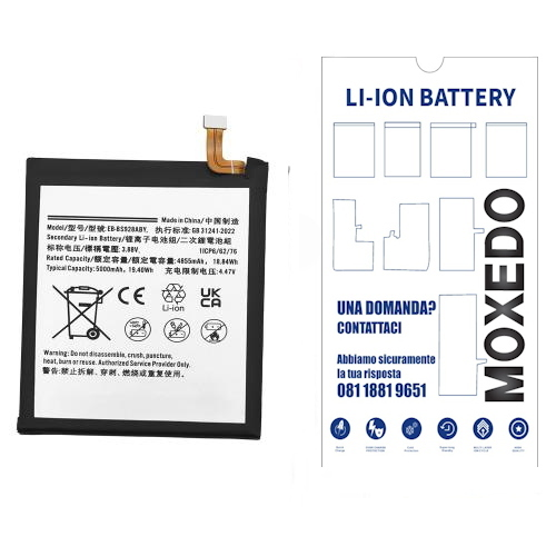 BATTERIA per Samsung Galaxy S24 ULTRA S928B EB-BS928ABY 5000mAh (OEM QUALITY)