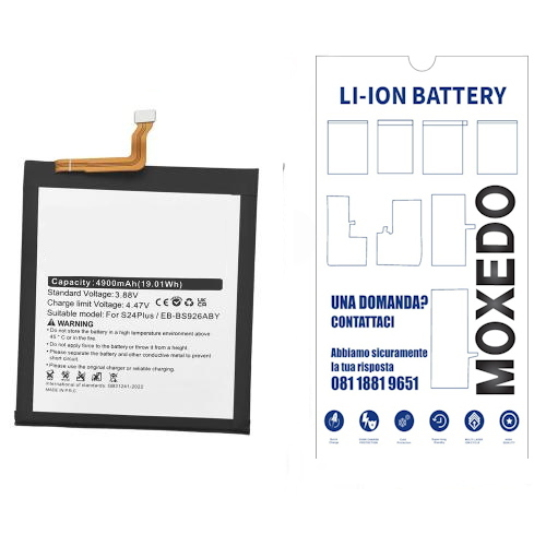 BATTERIA per Samsung Galaxy S24+ PLUS S926B EB-BS926ABY 4900mAh (OEM QUALITY)