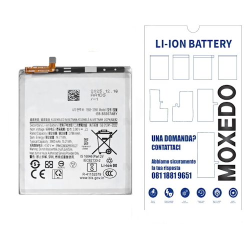 BATTERIA per Samsung Galaxy S25 EDGE EB-BS937ABE S937B 3900mAh (OEM QUALITY)