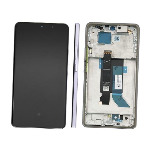 TOUCH SCREEN LCD SCHERMO ORIGINALE SERVICE PACK PER XIAOMI REDMI NOTE 14 PRO 5G 24090RA29G VIOLA / LAVENDER PURPLE VETRO DISPLAY CON FRAME 56002400O1600