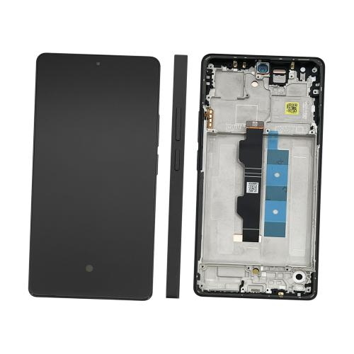 TOUCH SCREEN LCD SCHERMO ORIGINALE SERVICE PACK PER XIAOMI REDMI NOTE 14S 2025 NERO / MIDNIGHT BLACK VETRO DISPLAY CON FRAME 56000300N6R00