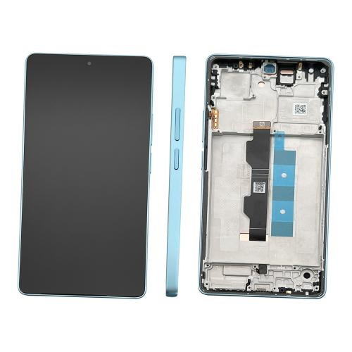 TOUCH SCREEN LCD SCHERMO ORIGINALE SERVICE PACK PER XIAOMI REDMI NOTE 14S 2025 BLU / OCEAN BLUE CON FRAME VETRO DISPLAY CON FRAME 56000100N6R00