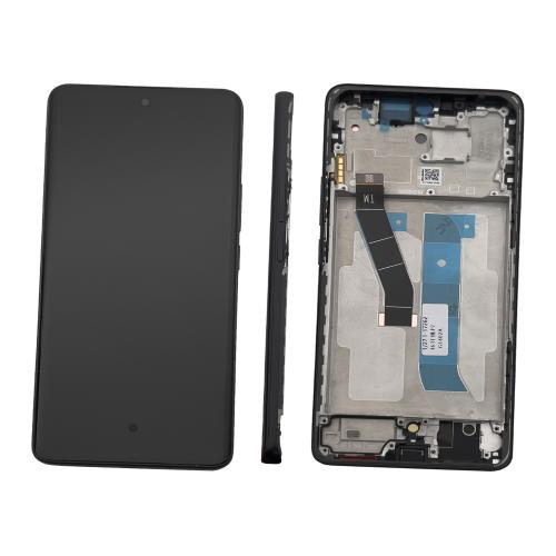 TOUCH SCREEN LCD SCHERMO ORIGINALE SERVICE PACK PER XIAOMI REDMI NOTE 15 4G 2025 2510DRA23E 2510DRA23G EU VERSION VETRO DISPLAY NERO / BLACK CON FRAME 560006000P700