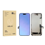 DISPLAY LCD KELAI HARD OLED PER APPLE IPHONE 16 TOUCH SCREEN VETRO SCHERMO FRAME NERO (IC Intercambiabile)