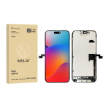 DISPLAY LCD KELAI SOFT OLED PER APPLE IPHONE 16 PRO MAX TOUCH SCREEN VETRO SCHERMO FRAME NERO (IC Intercambiabile)