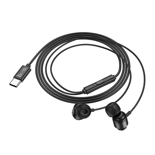 HOCO - AURICOLARI CON MICROFONO IN EAR CON FILO TYPE-C M122 - NERO