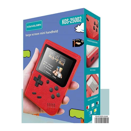 Mini console di gioco portatile 400 giochi batteria ricaricabile con uscita TV AV - KOUVOLSEN KOS-25002