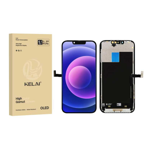 DISPLAY LCD KELAI SOFT OLED PER APPLE IPHONE 13 PRO TOUCH SCREEN VETRO SCHERMO FRAME NERO (IC Intercambiabile)