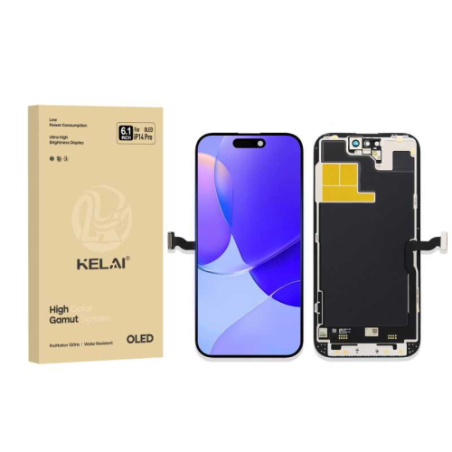DISPLAY LCD KELAI HARD OLED PER APPLE IPHONE 14 PRO TOUCH SCREEN VETRO SCHERMO FRAME NERO (IC Intercambiabile)